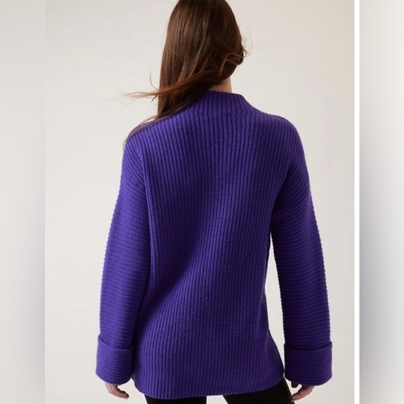 Athleta Azalea Cashmere Extra Fine Merino Wool Cozy Oversized Fall Sweater New - Picture 3 of 6